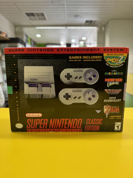 SNES Super Nintendo Classic Edition Mini Entertainment System.